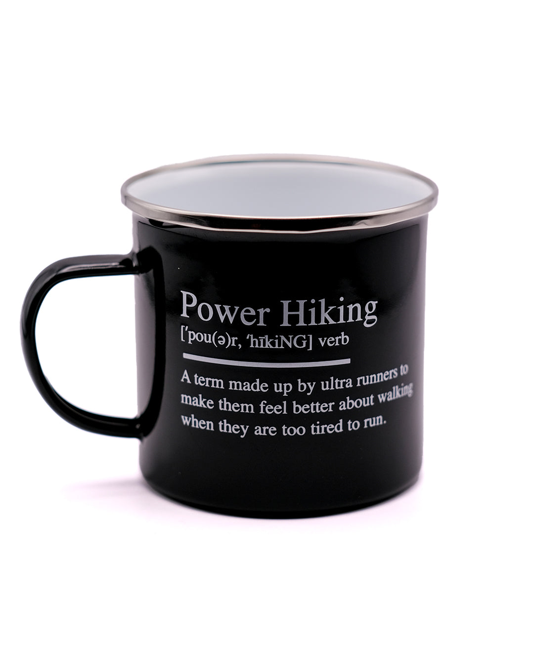 Power Hiking Definition Enamel Mug