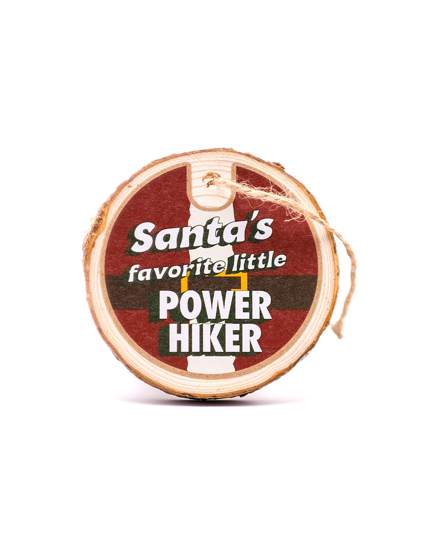 "Santa's Favorite Little Power Hiker" Christmas Ornament